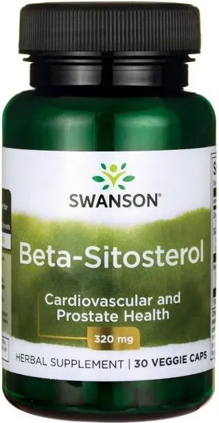 Swanson High Potency Beta-Sitosterol Високоефективен Бета-Ситостерол x 30 капсули