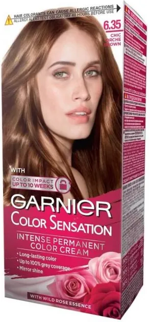 Garnier Color Sensation Трайна боя за коса, 6.35 Chic Orche Brown