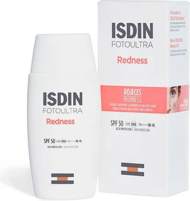 ISDIN Fotoultra Redness Слънцезащитен флуид за кожа склонна към зачервяване SPF50 50 мл