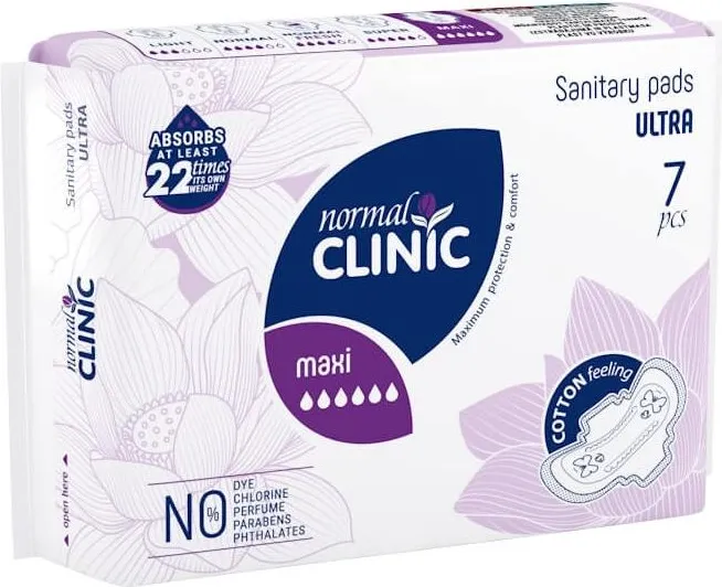 Normal Clinic Ultra Cotton Maxi Дамски превръзки х7 бр