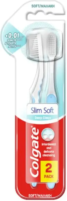 Colgate Slim Soft четка за зъби 1+1