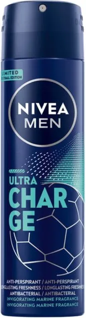 Nivea Men Ultra Charge Дезодорант против изпотяване за мъже 150 мл