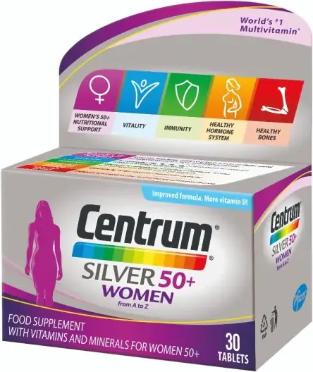Centrum Silver Women 50+ A-Z Силвър Витамини и минерали за жени х30 таблетки Pfizer