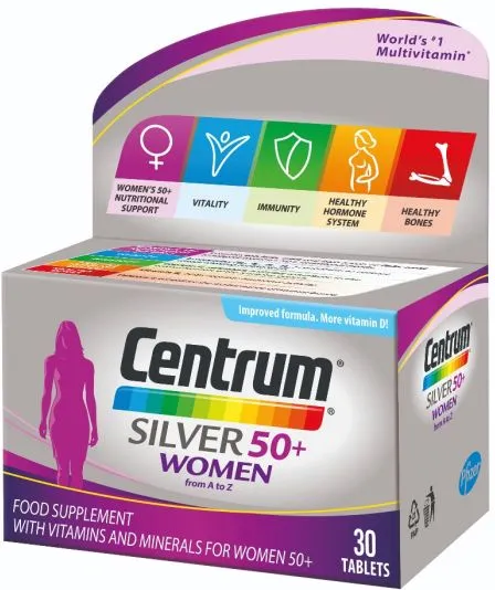 Centrum Silver Women 50+ A-Z Силвър Витамини и минерали за жени х30 таблетки Pfizer