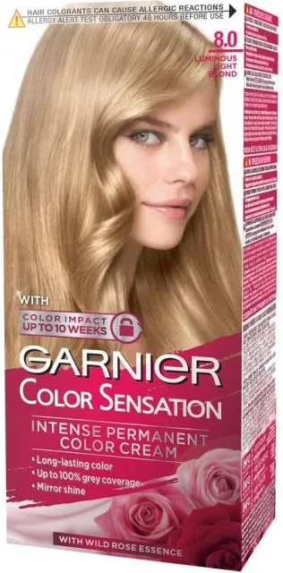 Garnier Color Sensation Трайна боя за коса, 8.0 Luminous Light Blond