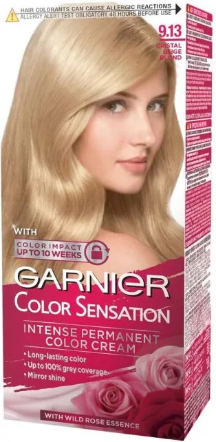 Garnier Color Sensation Трайна боя за коса, 9.13 Cristal Beige Blond