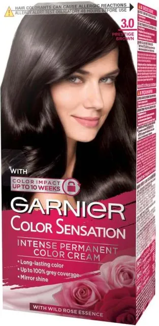 Garnier Color Sensation Трайна боя за коса, 3.0 Prestige Brown