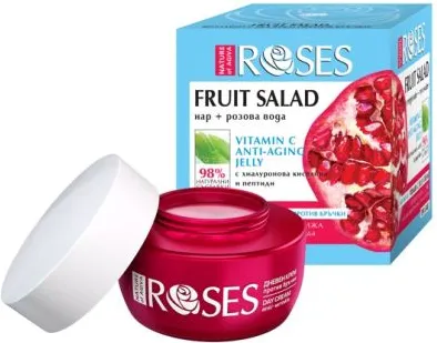 Agiva Roses Skin Fruit Salad Jelly Дневен анти-ейдж гел крем с нар 50 мл