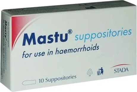 Mastu Suppository Супозитории при хемороиди 10 бр Stada