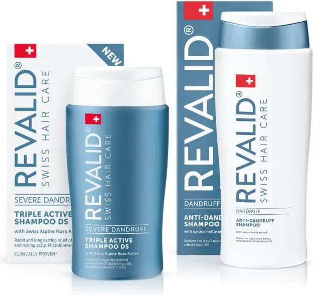 Revalid Triple Active Шампоан DS против тежък пърхот и себореен дерматит 150 мл + Revalid Anti-Dandruff Shampoo Шампоан против пърхот 250 мл Комплект