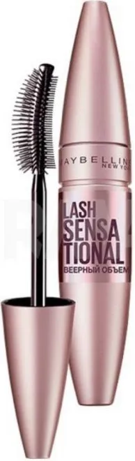 Maybelline Lash Sensational Спирала за обемни мигли в цвят бургунди