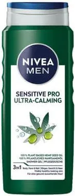 Nivea Men Sensitive Pro Ultra-Calming Душ-гел за лице, тяло и коса 500 мл