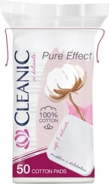 Cleanic Pure Effect Тампони за почистване на грим 50 бр