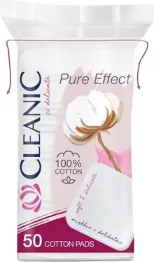 Cleanic Pure Effect Тампони за почистване на грим 50 бр