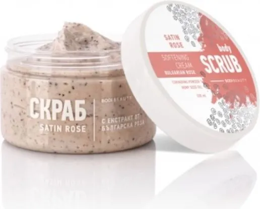 Bodi Beauty Body Scrub Деликатен скраб за тяло с българска роза 330 мл