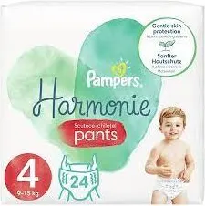 Пелени - гащички Pampers Harmonie Nappy Pants 9-15 кг Размер 4 24 бр