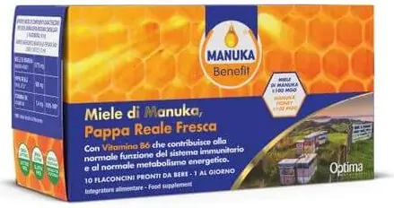 Manuka Benefit Пчелно млечице с мед от манука и витамин B6 10 мл х10 флакона