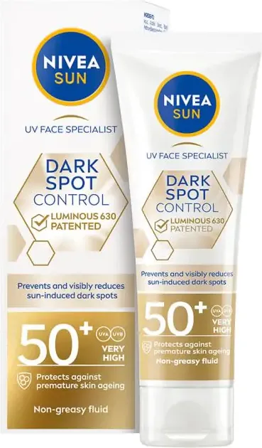 Nivea Sun Dark Spot Control Luminous 630 Слънцезащитен крем за лице против пигментации SPF50+ 50 мл