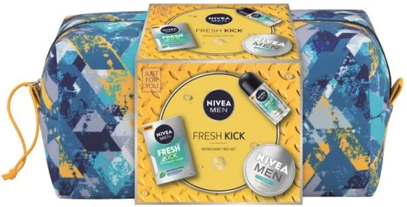 Nivea Men Fresh Kick Комплект за мъже с пъстър несесер