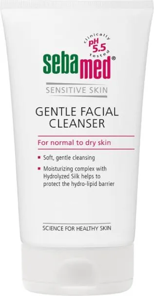 Sebamed Gentle Facial Cleanser Измивен гел за лице за нормална към суха кожа 150 мл