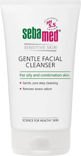 Sebamed Gentle Facial Cleanser Измивен гел за лице за мазна и комбинирана кожа 150 мл