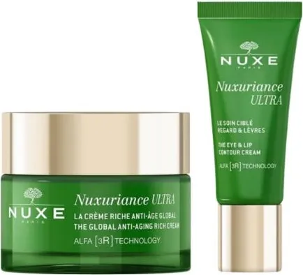 Nuxe Nuxuriance Ultra Обогатен крем с глобално действие 50 мл + Nuxe Nuxuriance Ultra Противостареещ крем за околоочен контур и устни 15 мл Комплект