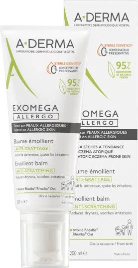 А-Derma Exomega Allergo Емолиентен балсам 200 мл