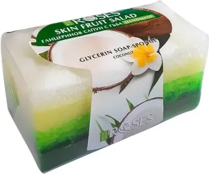 Agiva Skin Fruit Salad Handmade Глицеринов сапун с гъба Кокос 55 г