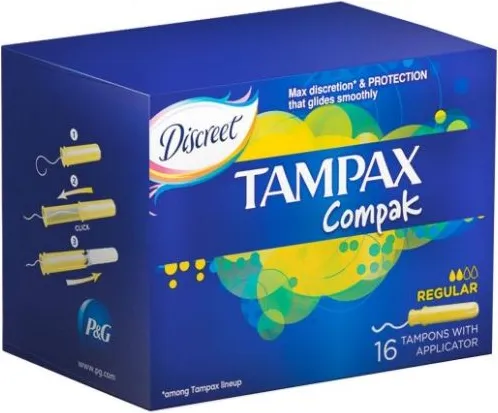 Tampax Compak Regular Дамски тампони с апликатор 16 бр Procter&Gamble