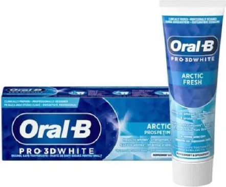 Oral-B Pro 3D White Arctic Fresh Избелваща паста за зъби 75 мл