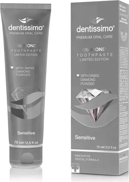 Dentissimo Diamond паста за чувствителни зъби с диамантен прах 75 мл