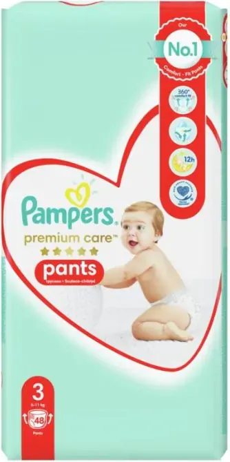 Пелени - гащички Pampers Premium Care Pants Размер 3 48 бр