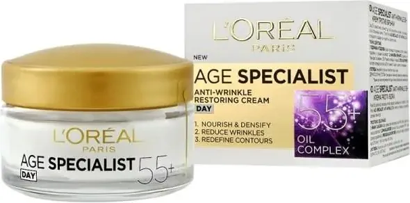 L’Oreal Age Specialist 55+ Възстановяващ дневен крем против бръчки 50 мл