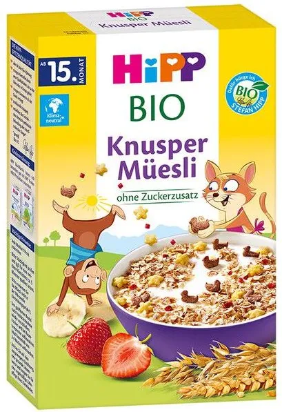 HiPP BIO Knusper Muesli Био хрупкаво мюсли 15М+ 200 гр