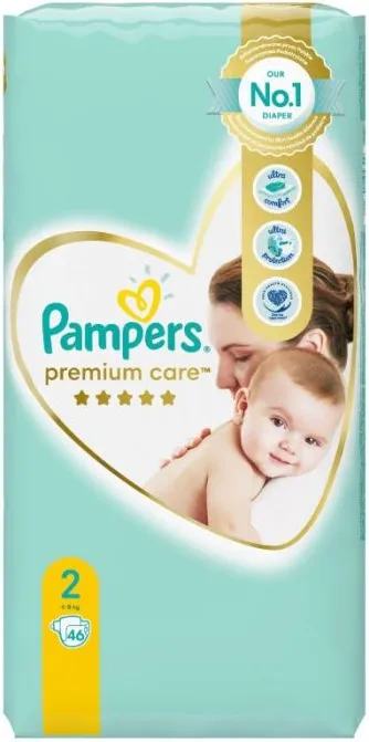 Пелени Pampers Premium Care Размер 2 Mini 46 бр