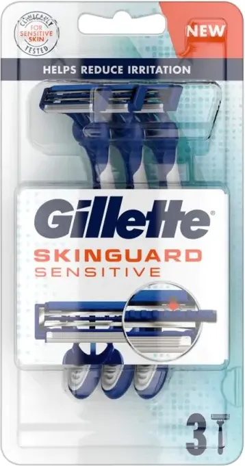 Gillette Skinguard Sensitive Мъжка самобръсначка 3 бр