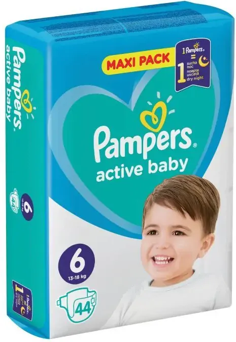 Пелени Pampers Active Baby Maxi Pack Размер 6 XL 44 бр