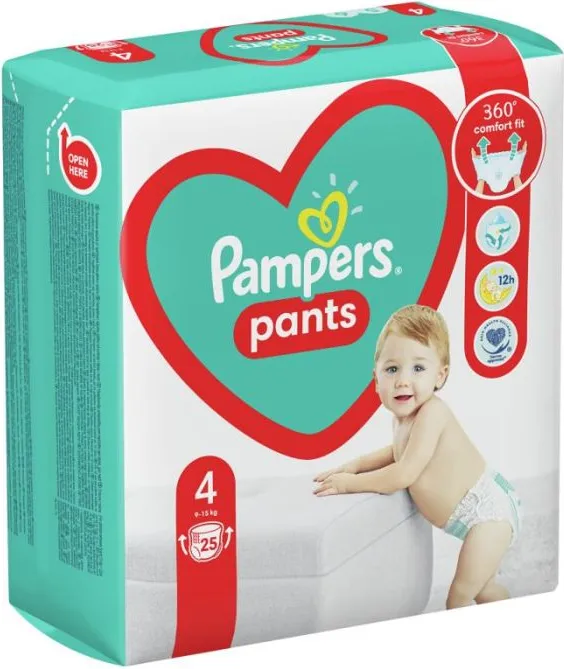 Пелени - гащички Pampers Pants Размер 4 S Maxi 25 бр