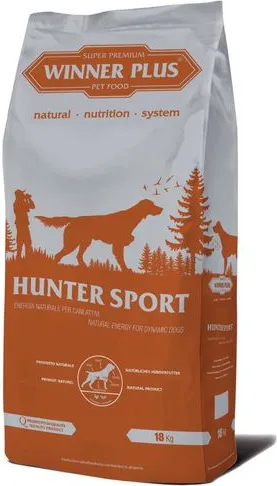 Winner Plus Premium Hunter Sport Пълноценна суха храна за ловни и активни кучета от всички породи 18 кг