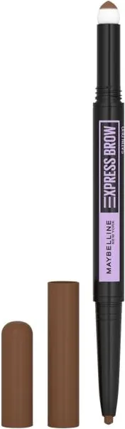 Maybelline Express Brow Satin Duo Молив за вежди с мек апликатор 02 Средно кафяво