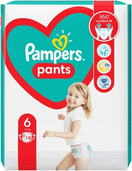 Пелени - гащички Pampers Pants Размер 6 XL 19 бр