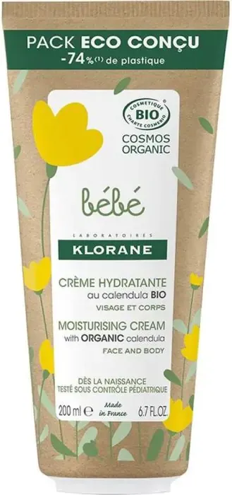 Klorane Bebe Хидратиращ крем с витамини за лице и тяло 200 мл