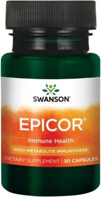 Swanson EPICOR Епикор Високо Метаболитни Имуногени х30 капсули