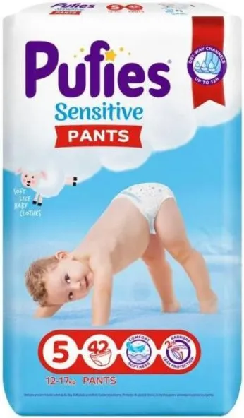 Пелени - гащички Pufies Sensitive Pants 5 Junior 42 бр