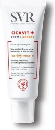 SVR Cicavit+ Успокояващ и възстановяващ крем за увредена и раздразнена кожа SPF50 40 мл