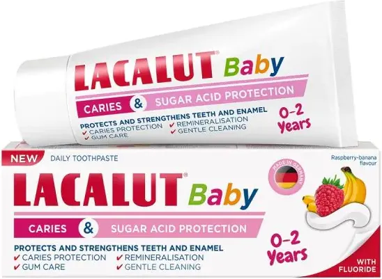 Lacalut Baby Детска паста за зъби против кариес 0-2 г 55 мл