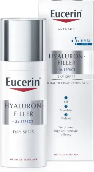 Eucerin Hyaluron-Filler Дневен крем за нормална и комбинирана кожа SPF15 50 мл