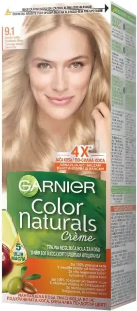 Garnier Color Naturals Трайна боя за коса, 9.1 Natural Extra Light Ash Blond