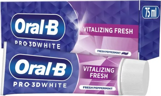 Oral-B Pro 3D White Vitalizing Fresh Избелваща паста за зъби 75 мл