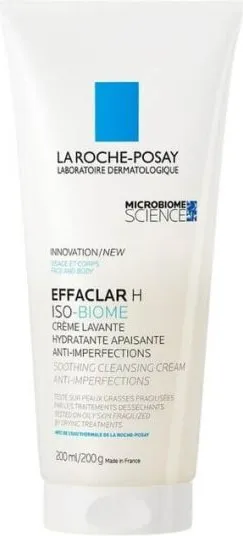 La Roche-Posay Effaclar Н Iso-Biome Успокояващ измиващ крем 200 мл